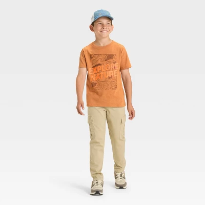 Boys' Short Sleeve Explore Nature Graphic T-Shirt - Cat & Jack™ Brown 3 Boys' Short Sleeve Explore Nature Graphic T-Shirt - Cat & Jack™ Brown - Image 3