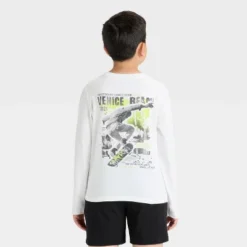 Boys' Long Sleeve 'Venice Beach' Graphic T-Shirt - Cat & Jack™ White -CAT & JACK Shop GUEST 013630b9 925f 4b3d 91b0 8c64ea0e28bf