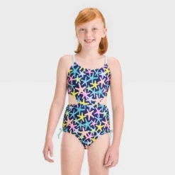 Girls' Starfish Party Printed One Piece Swimsuit - Cat & Jack™ Navy Blue -CAT & JACK Shop GUEST 0301be58 bd1b 460f ac92 79a8b6a2722f