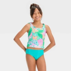 Girls' 'Tropical Dreaming' Floral Printed Tankini Set - Cat & Jack™ -CAT & JACK Shop GUEST 0596af3a 1609 4fe7 a649 7b3cc64eb117