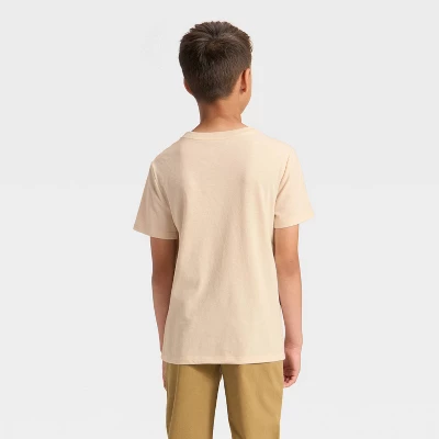 Boys' Short Sleeve Space Bulldog Graphic T-Shirt - Cat & Jack™ Beige 2 Boys' Short Sleeve Space Bulldog Graphic T-Shirt - Cat & Jack™ Beige - Image 2