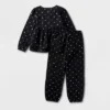 Girls' 2pc Adaptive Long Sleeve Dressy Top And Bottom Set - Cat & Jack™ Black -CAT & JACK Shop GUEST 07c87c72 7b25 4cd6 ba46 1c8062529cb9