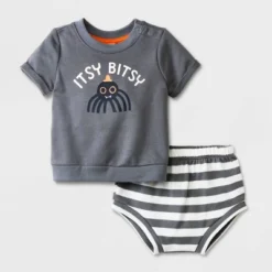 Baby 2pc 'Itsy Bitsy' Sweatshirt & Bottom Set - Cat & Jack™ Gray -CAT & JACK Shop GUEST 08a5d053 8199 4984 bbf8 d47253115c05