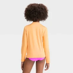 Girls' Sun Long Sleeve Rash Guard Top - Cat & Jack™ Orange 4 Girls' Sun Long Sleeve Rash Guard Top - Cat & Jack™ Orange -CAT & JACK Shop GUEST 09a3f591 9c9f 44ea b271 c9cb1dea0fa1