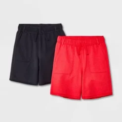 Boys' 2pk Adaptive Knit Pull-On Shorts - Cat & Jack™ Red/Black -CAT & JACK Shop GUEST 0a098acd 1e91 4b7d 883f e9029670047f