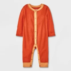 Baby Ribbed Snap Adaptive Romper - Cat & Jack™ Orange -CAT & JACK Shop GUEST 0fede2d4 d038 4023 94d7 814a3901e5b1