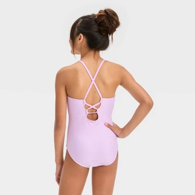 Girls' 'Mermaid At Heart' Unicorn Printed Rash Guard Set - Cat & Jack™ Light Purple 2 Girls' 'Mermaid At Heart' Unicorn Printed Rash Guard Set - Cat & Jack™ Light Purple - Image 2