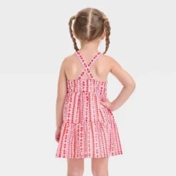 Toddler Girls' Hearts Tank Valentine's Day Dress - Cat & Jack™ Red/Pink