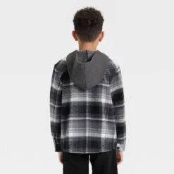 Boys' Hooded Shirt Jacket - Cat & Jack™