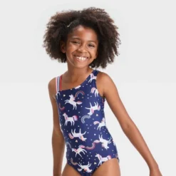 Girls' Unicorn Star One Piece Swimsuit - Cat & Jack™ -CAT & JACK Shop GUEST 12cae49c 743f 4245 be1f 61d4d1cbd205