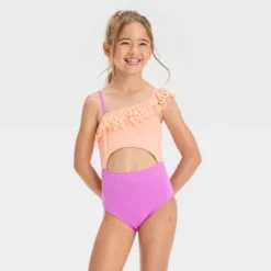 Girls' 'Beach Dreams' Solid One Piece Swimsuit - Cat & Jack™ Pink -CAT & JACK Shop GUEST 18294e71 73b1 4009 891a 58aa1c06f862