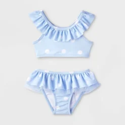 Toddler Girls' Polka Dots Bikini Set - Cat & Jack™ Blue -CAT & JACK Shop GUEST 185a4e66 45c5 48f7 91b2 f0665883a565