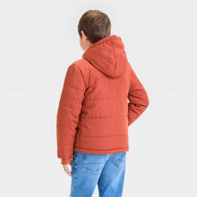 Boys' Solid Puffer Jacket - Cat & Jack™ 1 Boys' Solid Puffer Jacket - Cat & Jack™