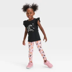 Toddler Girls' Moon 'Glow In The Dark' Short Sleeve Top & Leggings Set - Cat & Jack™ Black 5 Toddler Girls' Moon 'Glow In The Dark' Short Sleeve Top & Leggings Set - Cat & Jack™ Black -CAT & JACK Shop GUEST 1a4698d3 41cd 455c ac7a b57927caa288