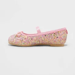 Toddler Lily Glitter Ballet Flats - Cat & Jack™