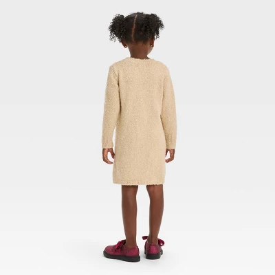 Toddler Girls' Teddy Bear Printed Dress - Cat & Jack™ Beige 1 Toddler Girls' Teddy Bear Printed Dress - Cat & Jack™ Beige