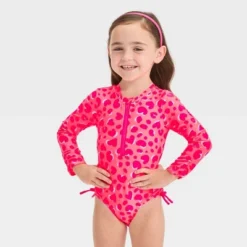 Toddler Girls' Long Sleeve One Piece Swimsuit - Cat & Jack™ -CAT & JACK Shop GUEST 1e793818 259c 43be 8c0e d623624fdde4