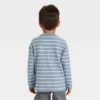 Toddler Boys' Long Sleeve Jacquard Striped Oversized T-Shirt - Cat & Jack™