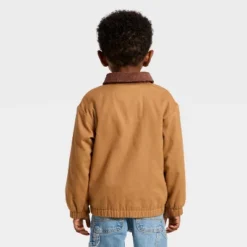 Toddler Boys' Corduroy Collar Workwear Jacket - Cat & Jack™ Brown