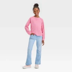 Girls' Cozy Waffle Pullover - Cat & Jack™ -CAT & JACK Shop GUEST 241e39c4 5fa0 4a63 850b 4b4d923bcddb