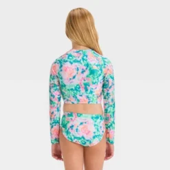 Girls' 'Poolside Remix' Tie-Dye Rash Guard Set - Cat & Jack™ -CAT & JACK Shop GUEST 25ee0ac2 3e07 4460 ab6c 8c7c9838c6bc