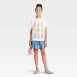 Girls' Short Sleeve Oversized Gummy Bears Graphic T-Shirt - Cat & Jack™ Cream -CAT & JACK Shop GUEST 268dc656 2707 49a6 8f05 0db731a57216