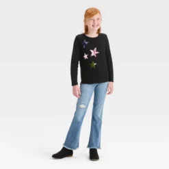 Girls' Long Sleeve Flip Sequin T-Shirt - Cat & Jack™ -CAT & JACK Shop GUEST 295b517a 217a 4b5f a769 3316286614cd