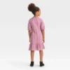 Girls' Short Sleeve Eyelet Dress - Cat & Jack™