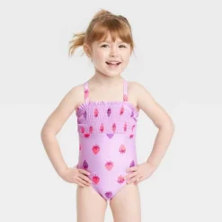 Toddler Girls' Strawberry One Piece Swimsuit - Cat & Jack™ Purple -CAT & JACK Shop GUEST 2bbeebd7 9c7a 41ec 9594 cfa1895314a2