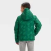 Boys' Dinosaur Puffer Jacket - Cat & Jack™ Dark Green