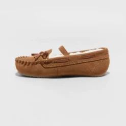 Toddler Girls' Celina Moccasin Slippers - Cat & Jack™ Chestnut