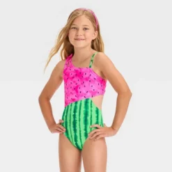 Girls' 'One In A Melon' Fruit Printed One Piece Swimsuit - Cat & Jack™ -CAT & JACK Shop GUEST 31e615d4 cbc8 4080 b1ae 59b522d5514f