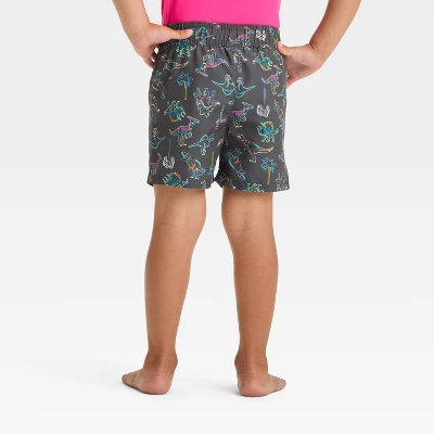 Toddler Boys' Dinosaur Swim Board Shorts - Cat & Jack™ Black 1 Toddler Boys' Dinosaur Swim Board Shorts - Cat & Jack™ Black