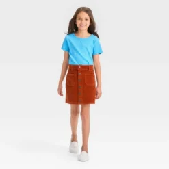 Girls' Button-Front Corduroy Skirt - Cat & Jack™ Orange -CAT & JACK Shop GUEST 3b01fe40 ea29 424e b62a 5ba30fc3a960