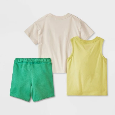 Toddler Boys' 3pk Jersey And French Terry Shorts Set - Cat & Jack™ 1 Toddler Boys' 3pk Jersey And French Terry Shorts Set - Cat & Jack™