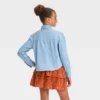 Girls' Long Sleeve Button-Down Woven Top - Cat & Jack™ Light Wash -CAT & JACK Shop GUEST 3dacc108 209a 4c26 b09f 8ffaa7bea977
