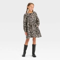 Girls' Long Sleeve Woven Dress - Cat & Jack™ -CAT & JACK Shop GUEST 3eb483b5 5dc3 4680 bf69 2847c5b99cce