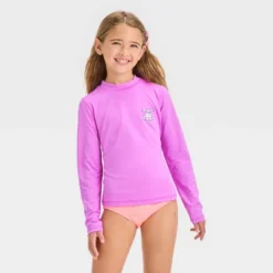 Girls' Animal Icon Printed Rash Guard Swim Top - Cat & Jack™ Purple -CAT & JACK Shop GUEST 427f4375 1e2c 4481 bea8 2f8834fd4f27