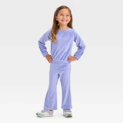 Toddler Girls' Flare Velour Top & Bottom Set - Cat & Jack™ Light Purple -CAT & JACK Shop GUEST 42dc2381 abd1 41bc b548 8dd590a3fc76
