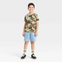 Boys' Short Sleeve Camouflage Printed T-Shirt - Cat & Jack™ Khaki/Green -CAT & JACK Shop GUEST 436aca37 13a3 44fe ad67 5ae50b26b70a