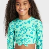 Girls' 'Wild Star' Long Sleeve Bikini Set - Cat & Jack™