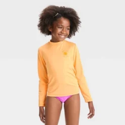 Girls' Sun Long Sleeve Rash Guard Top - Cat & Jack™ Orange 5 Girls' Sun Long Sleeve Rash Guard Top - Cat & Jack™ Orange -CAT & JACK Shop GUEST 46e21711 24d3 4d84 853e f622c773d373