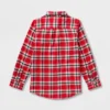 Boys' Adaptive Woven Plaid Button-Down Shirt - Cat & Jack - Red -CAT & JACK Shop GUEST 4b76e6b9 479b 4c63 afa6 1166227ccb2d