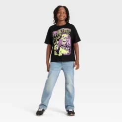 Boys' Short Sleeve Halloween Relaxed Oversized Fit T-Shirt - Cat & Jack™ Black -CAT & JACK Shop GUEST 4de12aad a73c 4e53 a6bd a2aeabec2b13