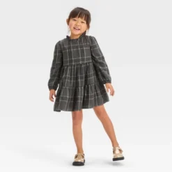 Toddler Girls' Plaid Long Sleeve Dress - Cat & Jack™ -CAT & JACK Shop GUEST 543e275f b31c 48f6 b7d2 f065874154ed