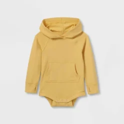 Toddler Girls' Adaptive Hooded Adjustable Long Sleeve Bodysuit - Cat & Jack™ Light Mustard Yellow -CAT & JACK Shop GUEST 56260ec0 227d 42ea 8bc2 abc30bb7992a