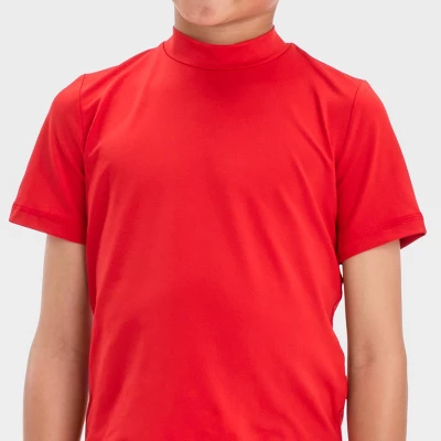 Boys' Solid Rash Guard Top - Cat & Jack™ Red 1 Boys' Solid Rash Guard Top - Cat & Jack™ Red