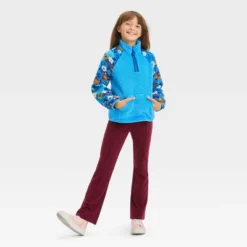 Girls' Faux Shearling Quarter Zip Sweatshirt - Cat & Jack™ -CAT & JACK Shop GUEST 581caafc 6900 451e b98b 44bb418837a3