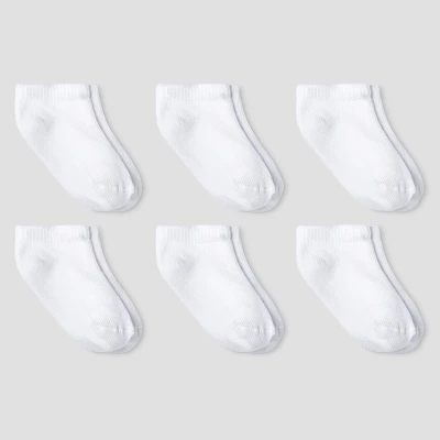 Baby Athletic 6pk Low Cut Socks - Cat & Jack™ White 1 Baby Athletic 6pk Low Cut Socks - Cat & Jack™ White