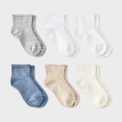 Toddler 6pk Waffle Ribbed Ankle Socks - Cat & Jack™ -CAT & JACK Shop GUEST 59e7bcaf 7ada 4d12 aaf0 8c1138cf0b37